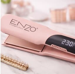 مكواة شعر ENZO الاحترافية بتقنية النانو سيراميك – نعومة تدوم طويلاً. 4
